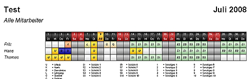 SF Dienstplan