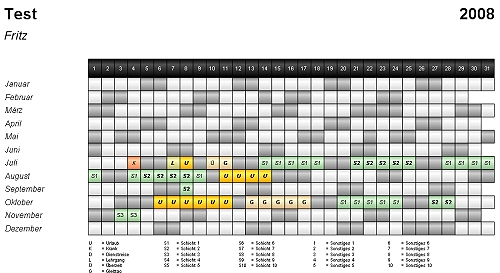 SF Dienstplan Beispiel
