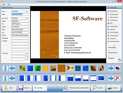 Screenshot vom Programm: SF-Fixvis