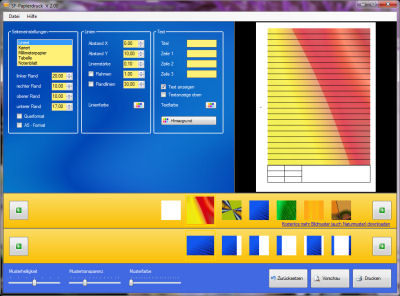 SF-Papierdruck - Software zum Papiere selber drucken