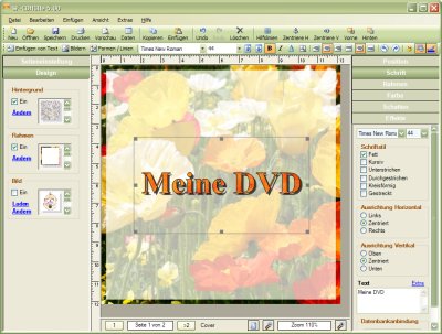 SF-CDHuelle - Software für CD Cover drucken