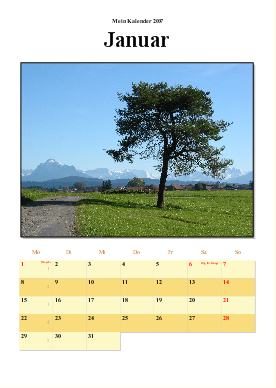 Fixfotokalender Beispiel