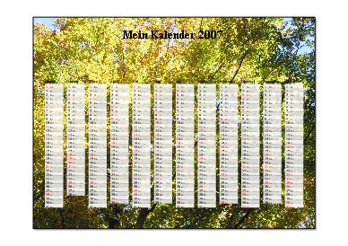 Fixfotokalender Beispiel